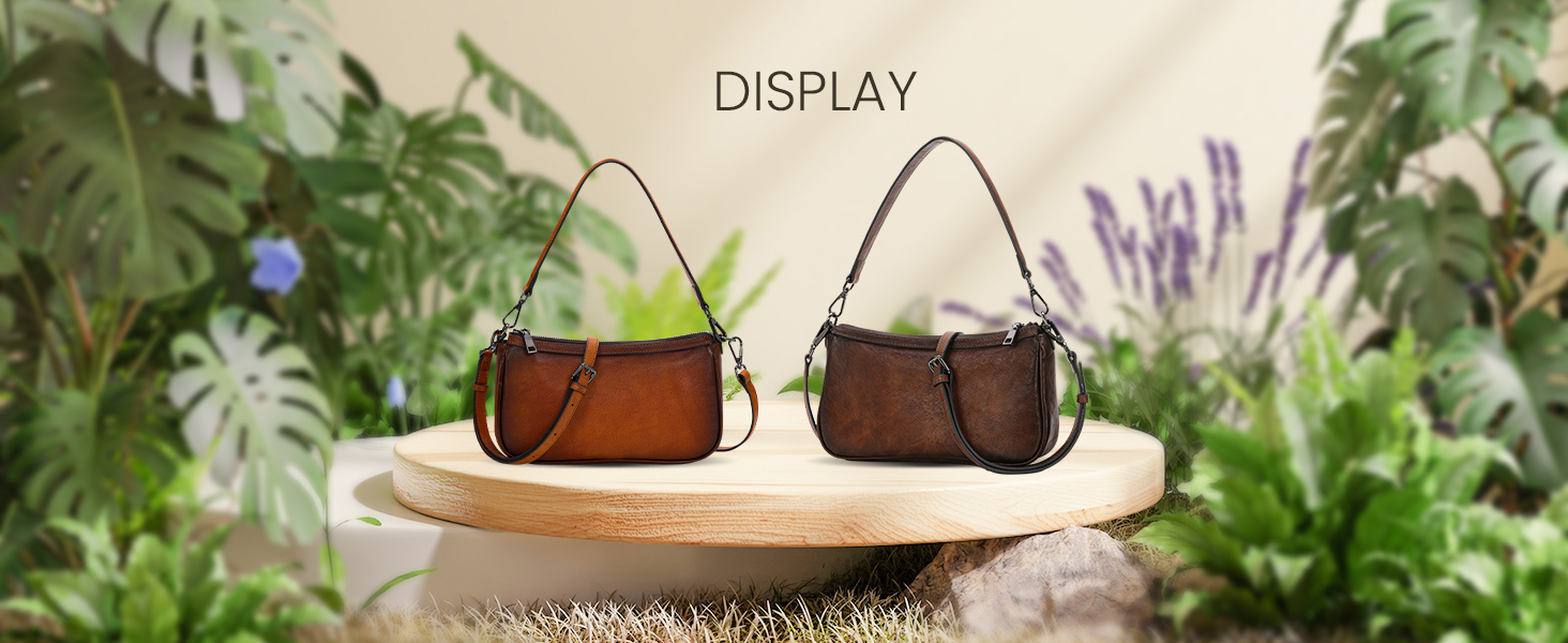 brown leather purse for women